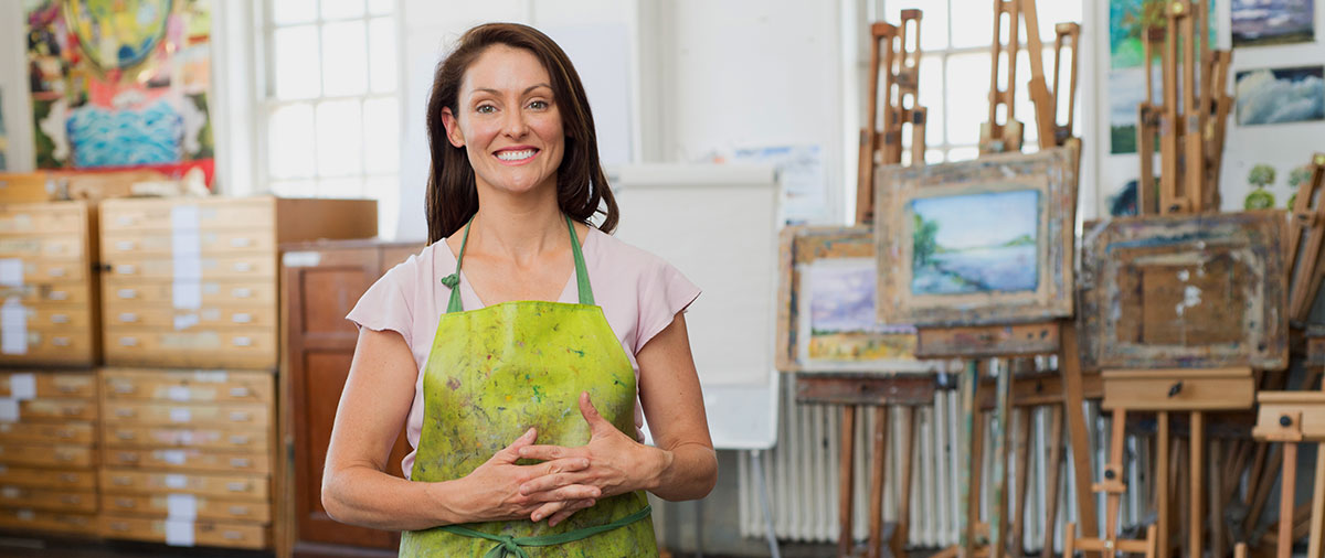 Portrait of student from a personal development course