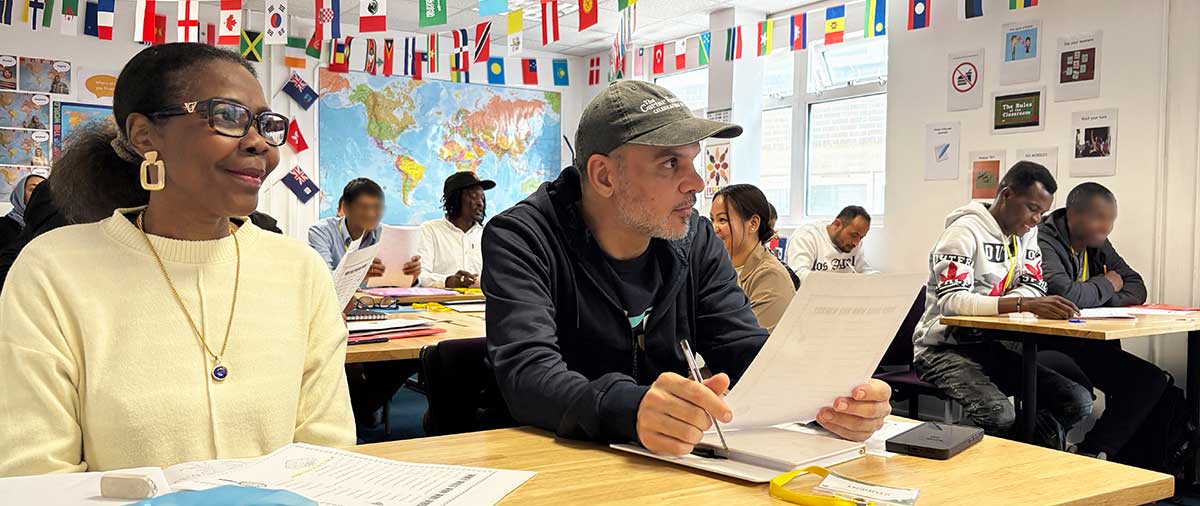 Students in a Community Systems' ESOL class