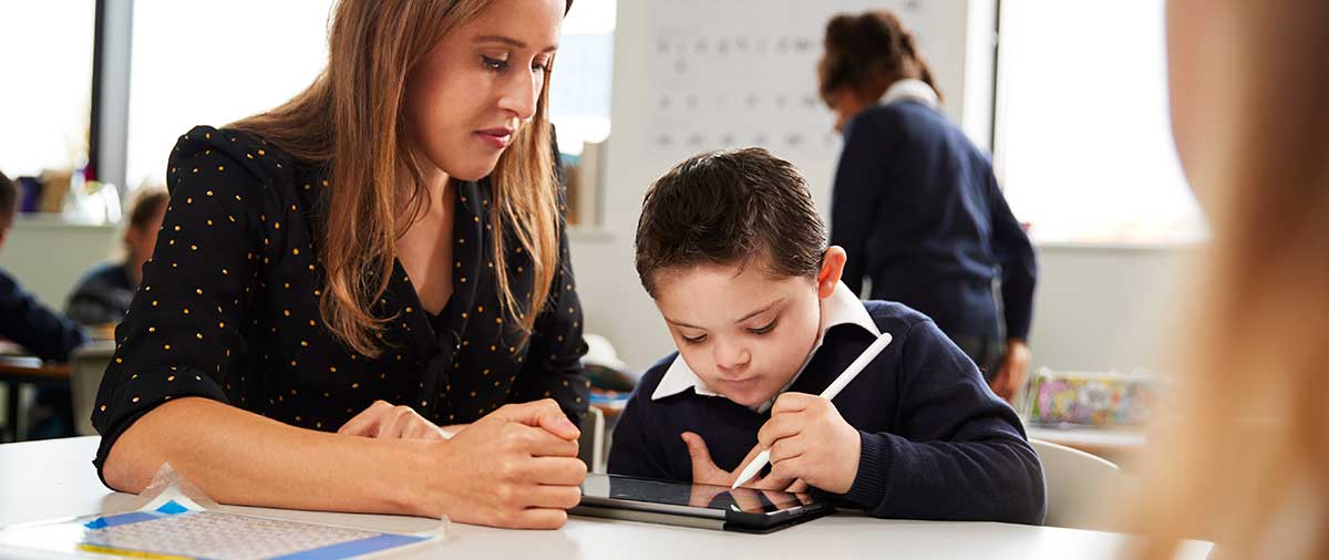 Student training to become a teacher